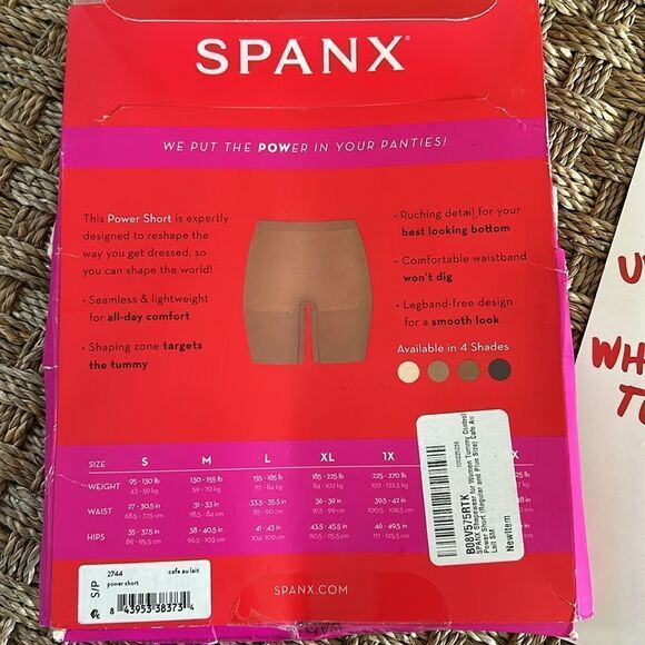 SPANX Power Short Shaper 6” inseam, seamless, lightweight, Ultra soft, Small NWT - Picture 4 of 6